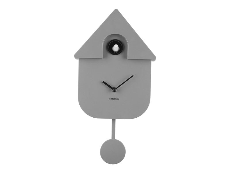 Mouse Grey Modern Cuckoo Wall Clock
