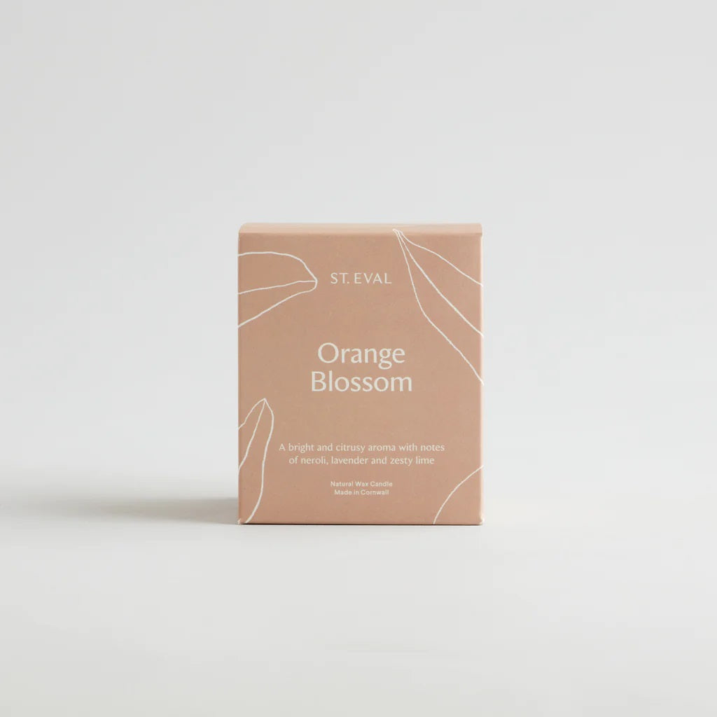 Orange Blossom Lamorna Glass Candle