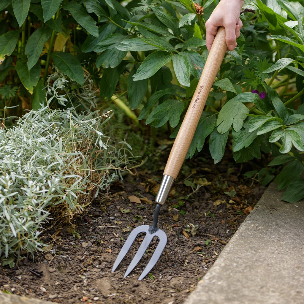 Kent & Stowe Carbon Steel Border Hand Fork