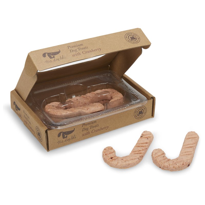 Cranberry Candy Cane Dog Treats