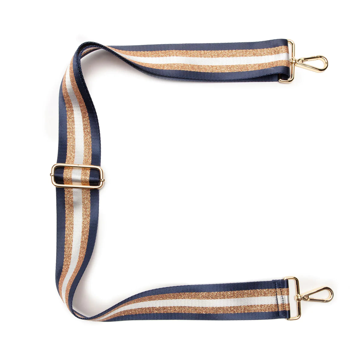 Elie Beaumont Strap - Navy & Copper Stripe