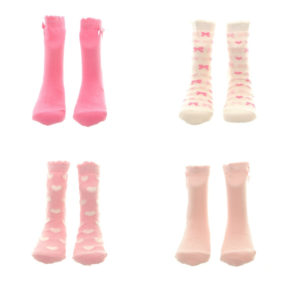 12/18 Months Hearts and Bows Socks Set