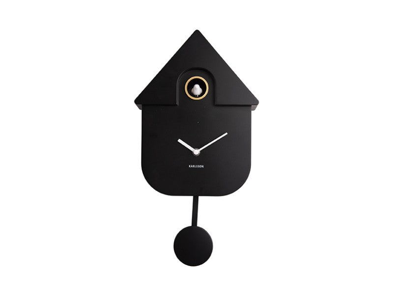 Black Modern Cuckoo Wall Clock
