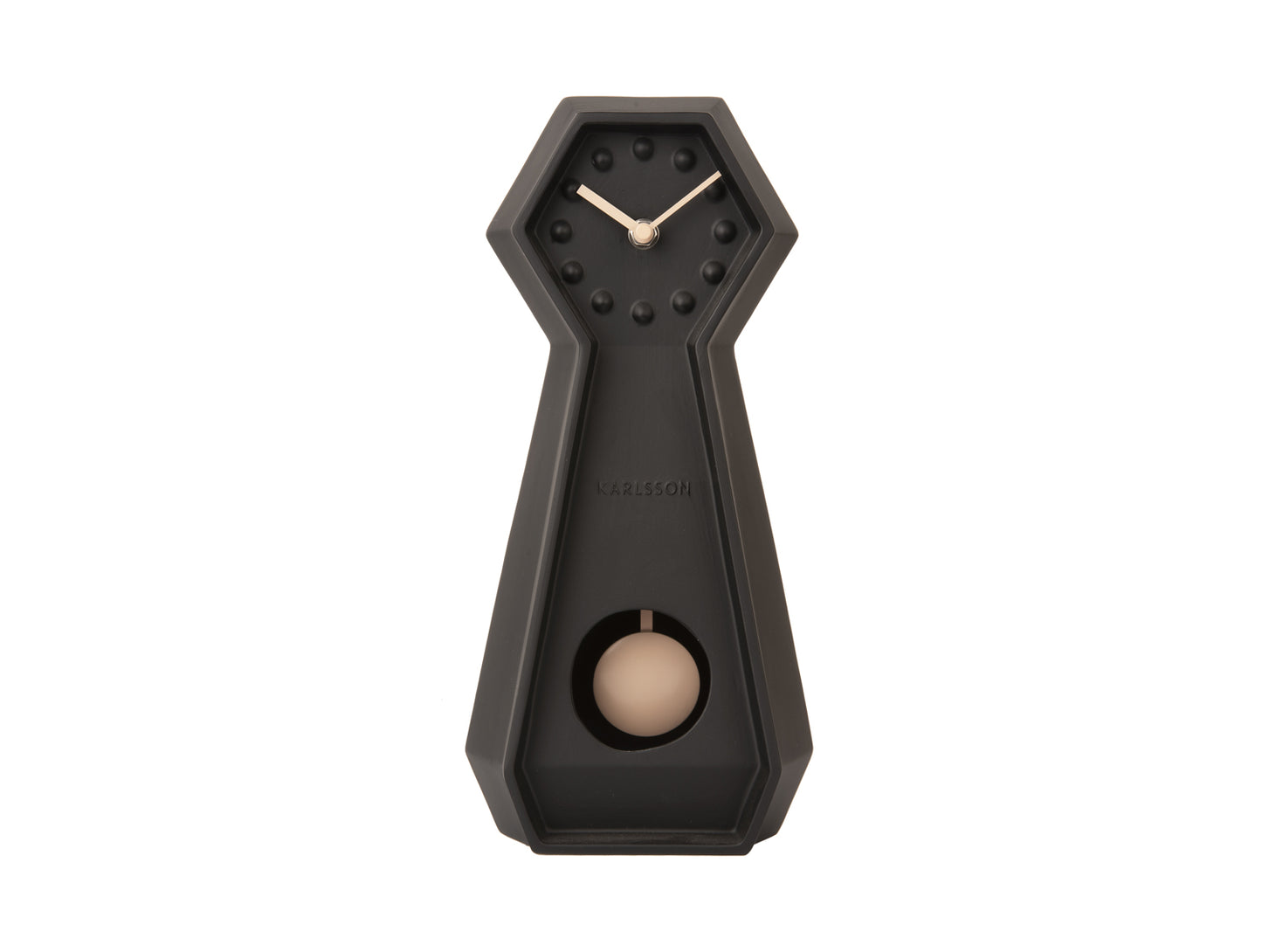 Black Genuine Pendulum Table Clock
