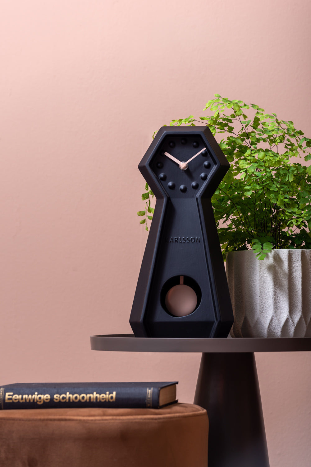 Black Genuine Pendulum Table Clock