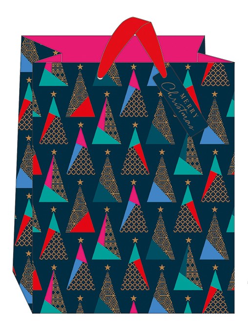Geo Trees Large Gift Bag