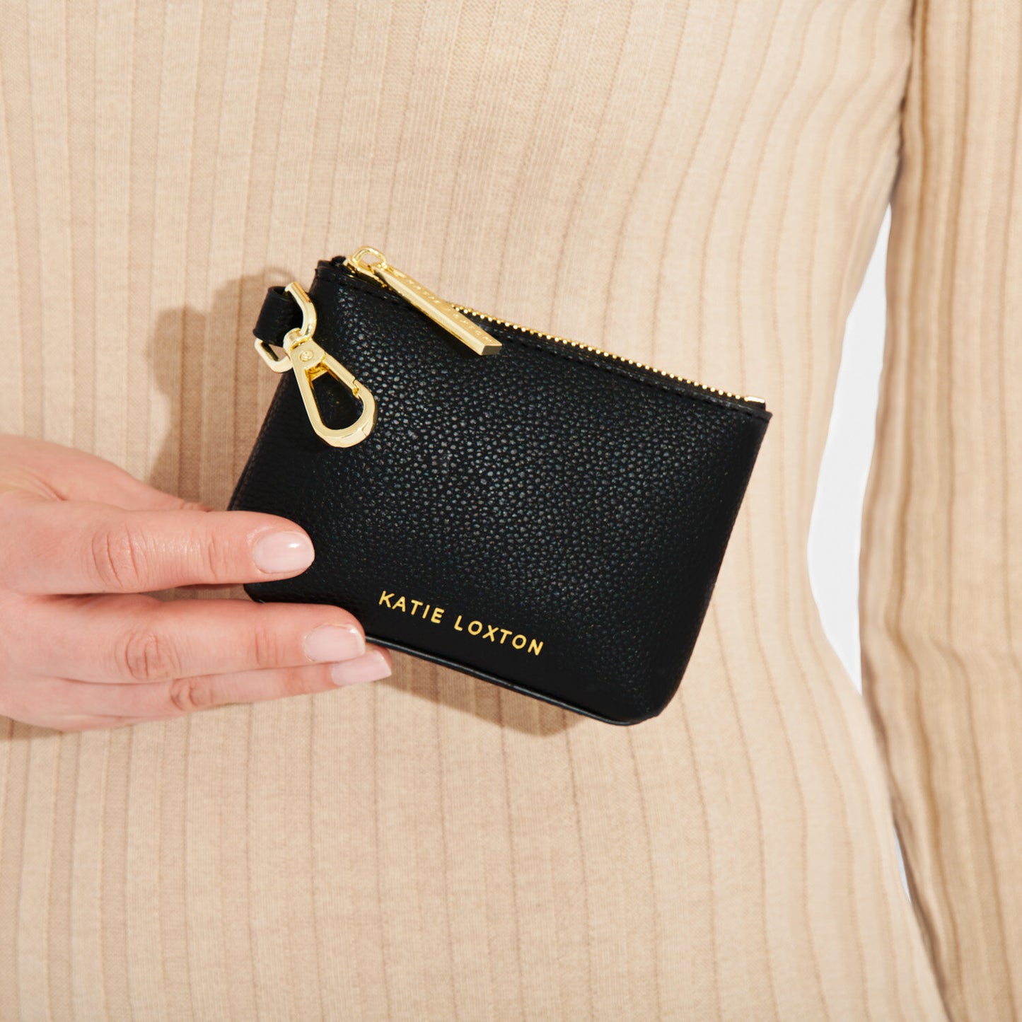 Katie Loxton Evie Clip On Coin Purse - Black