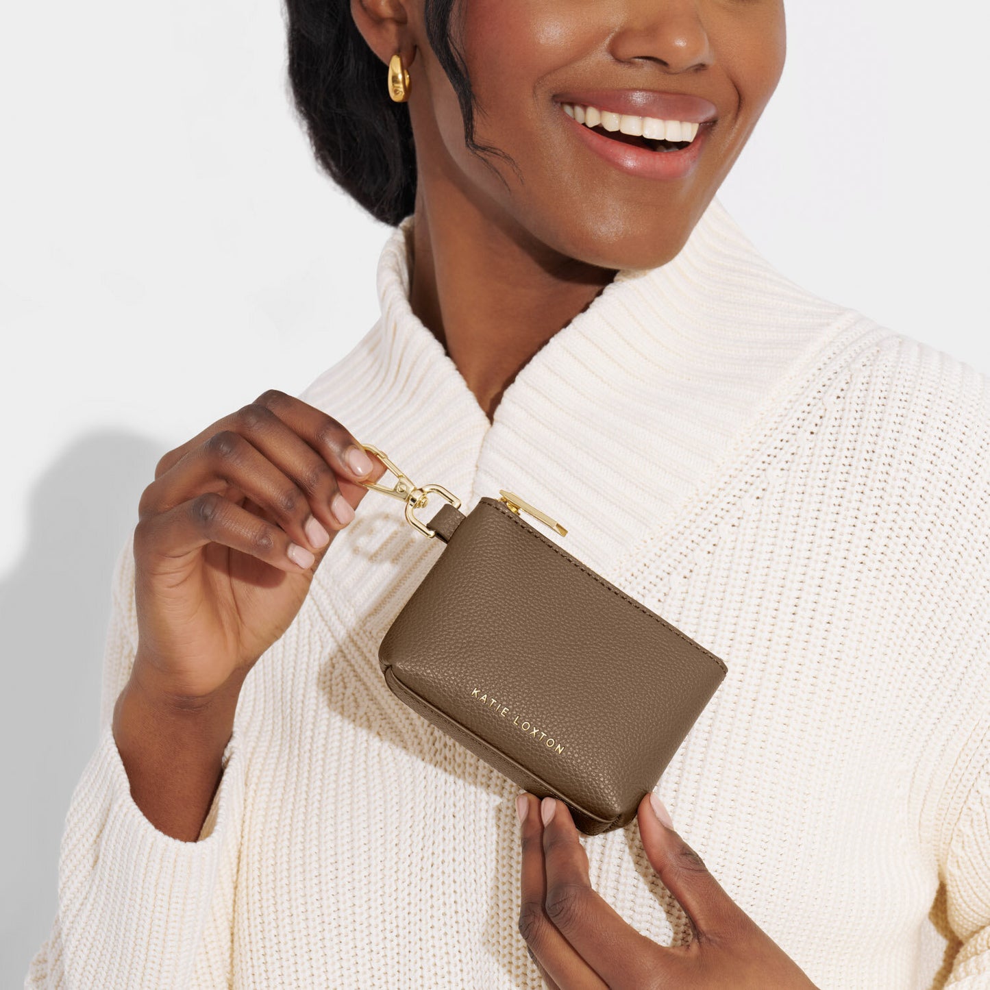 Katie Loxton Evie Clip On Coin Purse - Mink