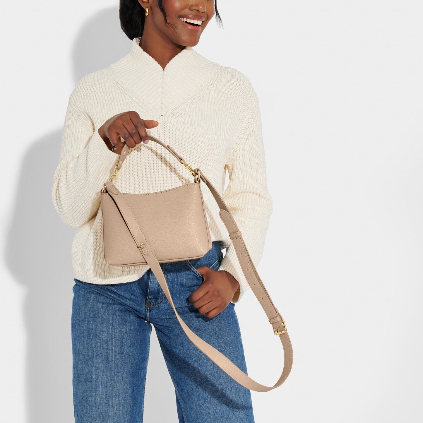 Katie Loxton Evie Crossbody Bag - Soft Tan