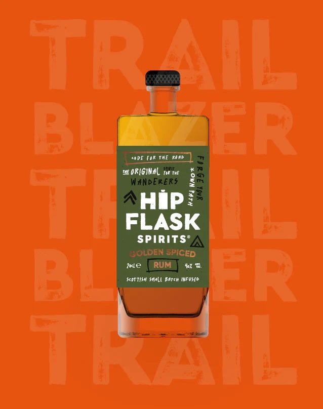 Hipflask Rum Golden Spiced 20cl