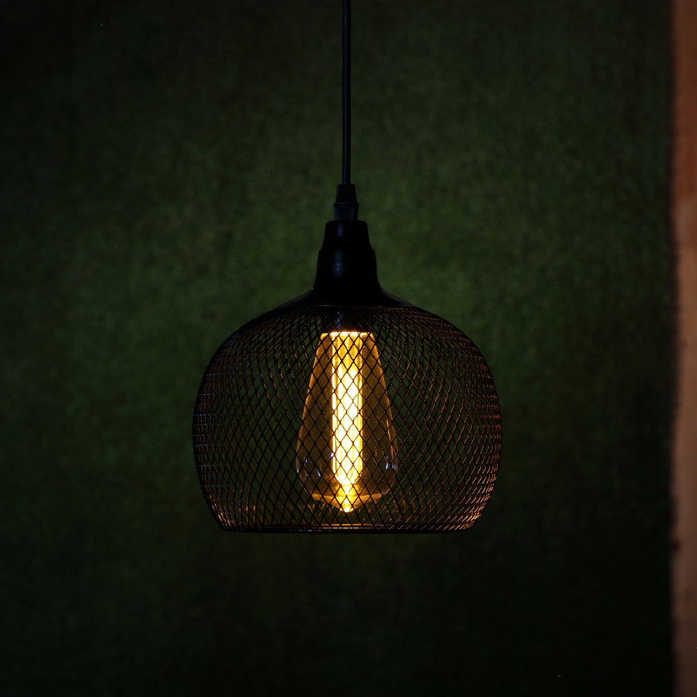Black Mesh Chloe Pendant