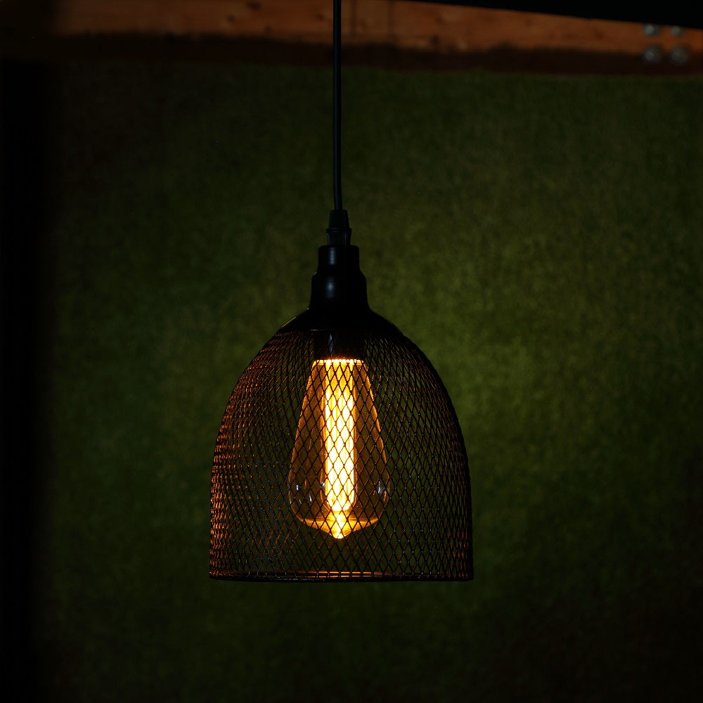 Black Mesh Kate Pendant