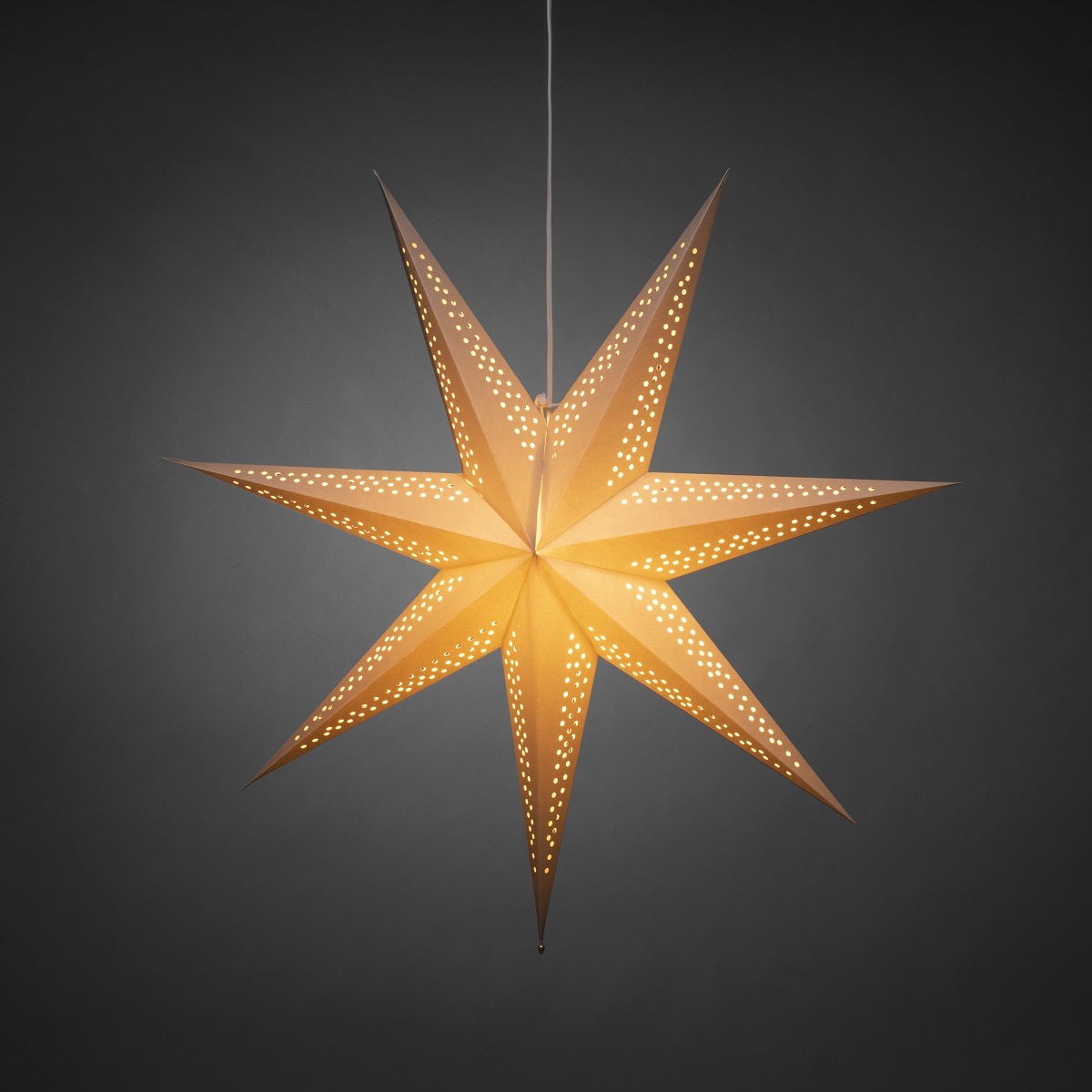 GREY 7 POINT PAPER STAR 78CM