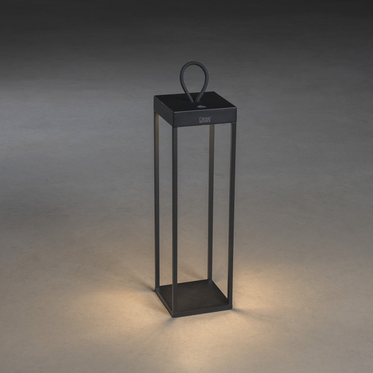 Ravello Lantern Black 50cm USB Dimmable
