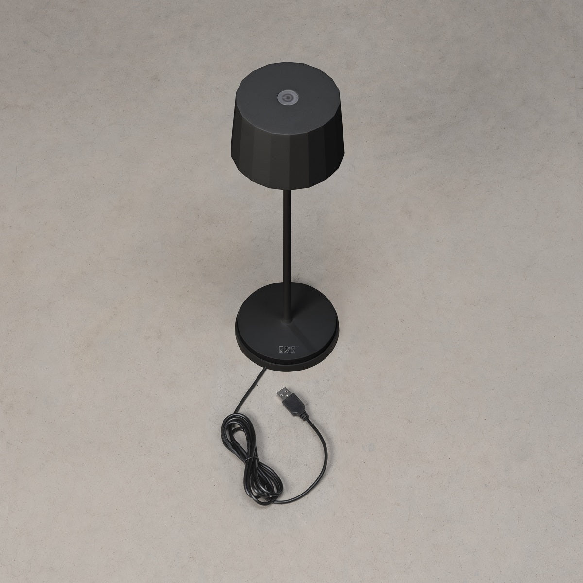 Positano Black Table Lamp Usb Dimmable