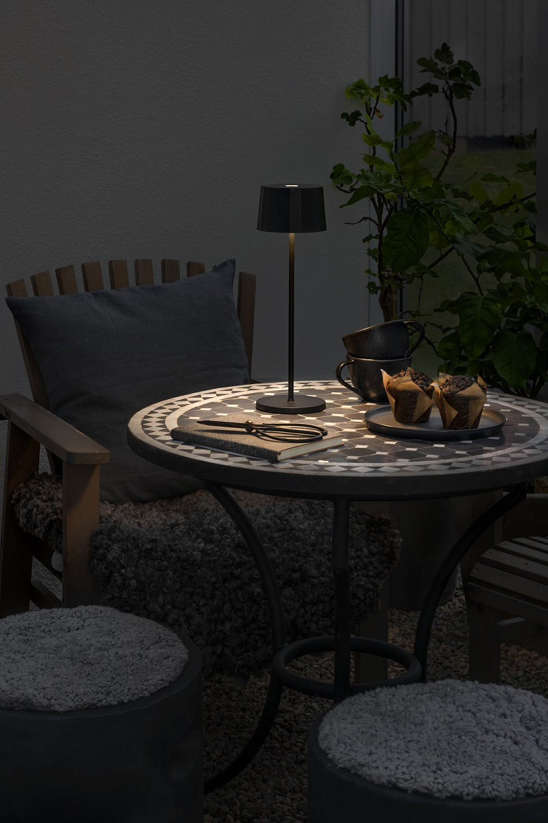 Positano Black Table Lamp Usb Dimmable