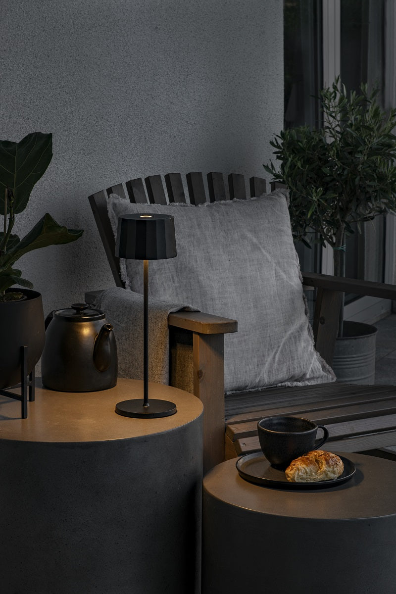 Positano Black Table Lamp Usb Dimmable