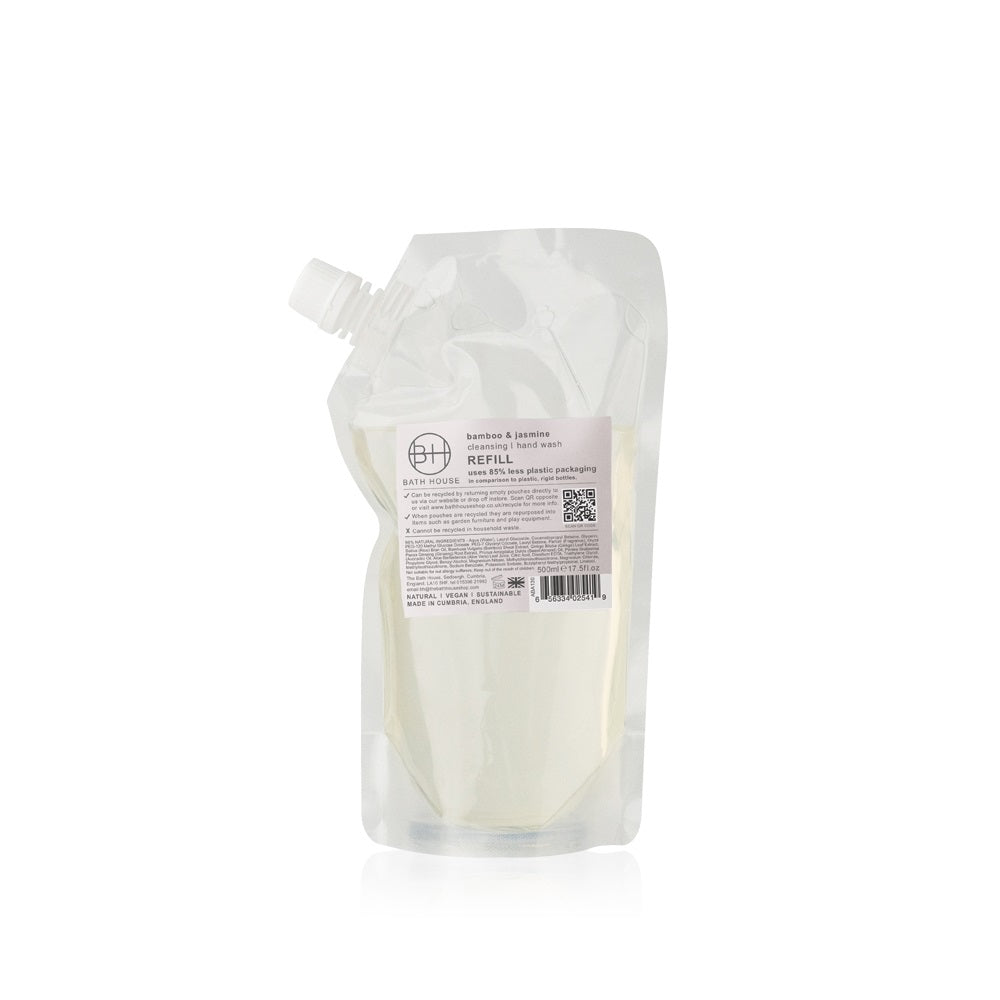 Bath House Bamboo Jasmine 500ml Hand Wash Refill