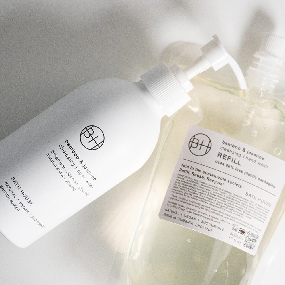 Bath House Bamboo Jasmine 500ml Hand Wash Refill