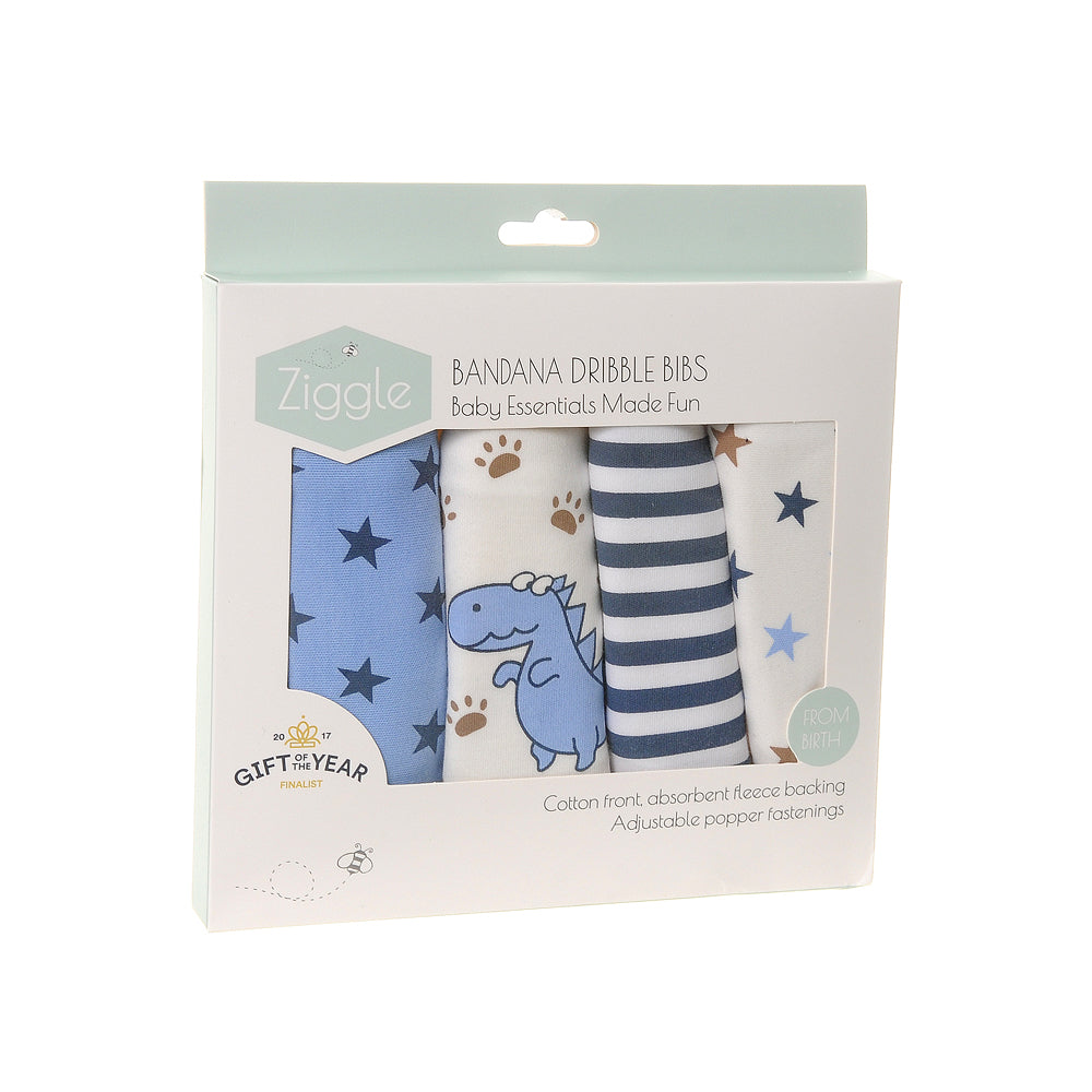 Dino and Stars Bib Set