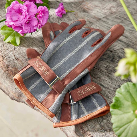 Sophie Conran Striped Glove Grey