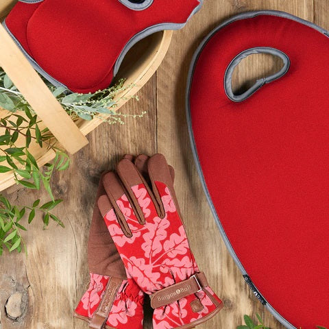 Burgon & Ball Love The Glove Oak Leaf Poppy Gloves M/L