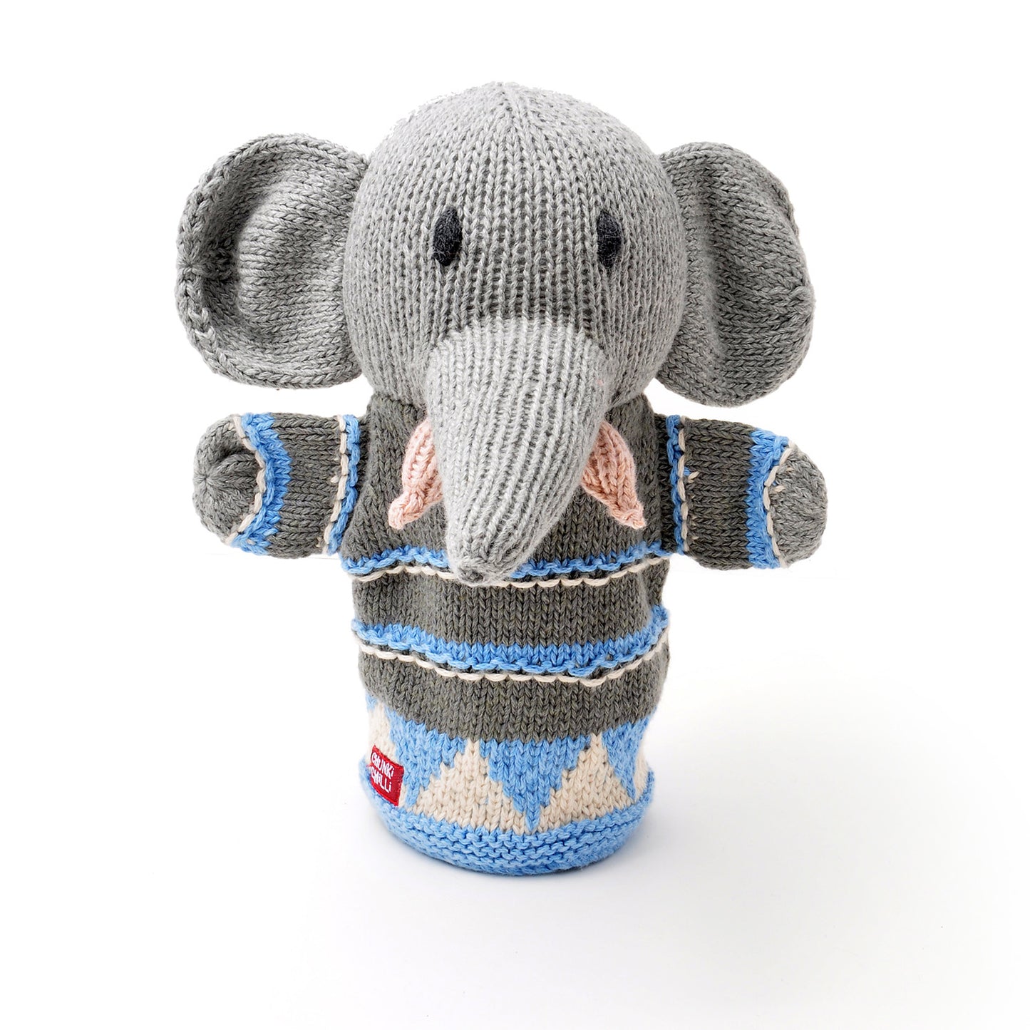 Grey Elephant Hand Puppet