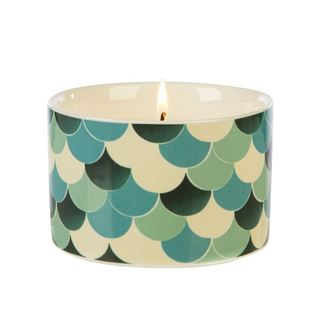 Fired Earth Wax Filled Medium Ceramic Green Tea & Bergamot
