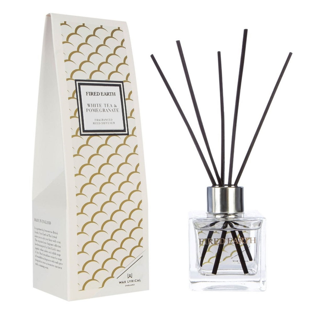 Fired Earth Reed Diffuser 100ml White Tea Pomegranate