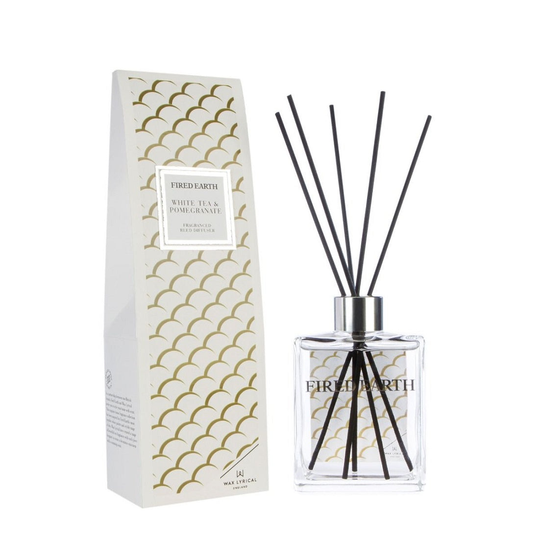 Fired Earth Reed Diffuser 180ml White Tea & Pomegranate