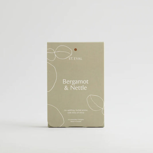 Bergamot and Nettle Lomorna Maxi Tealights
