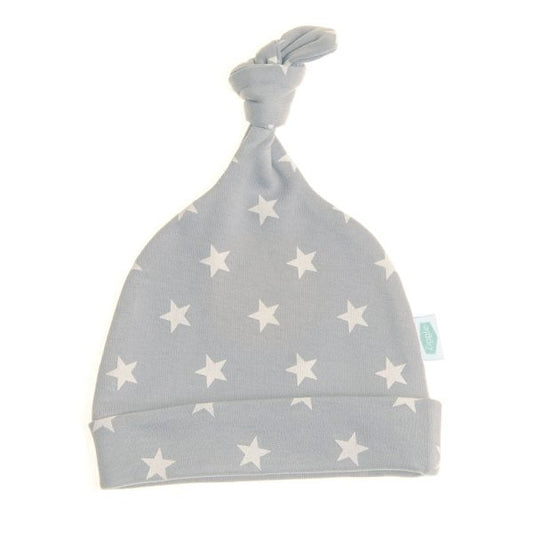 Grey Stars Baby Hat