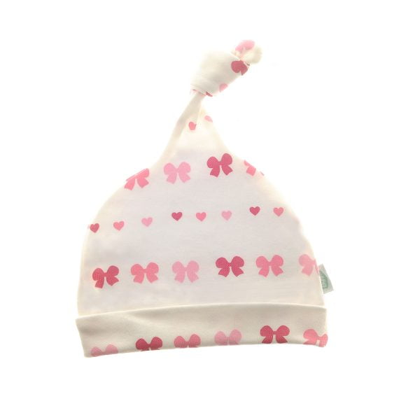 Hearts & Bows Baby Hat