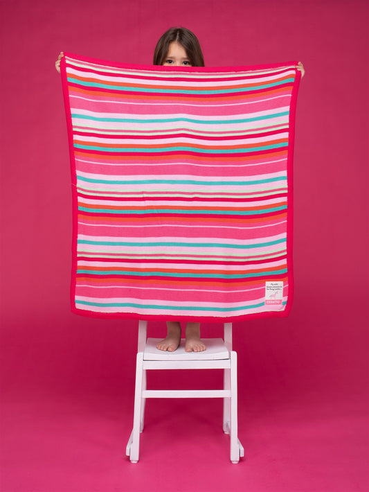 Cosatto Pink Stripe Blanket