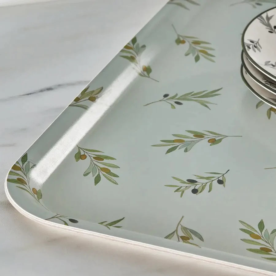 Olive Printed Large Tray