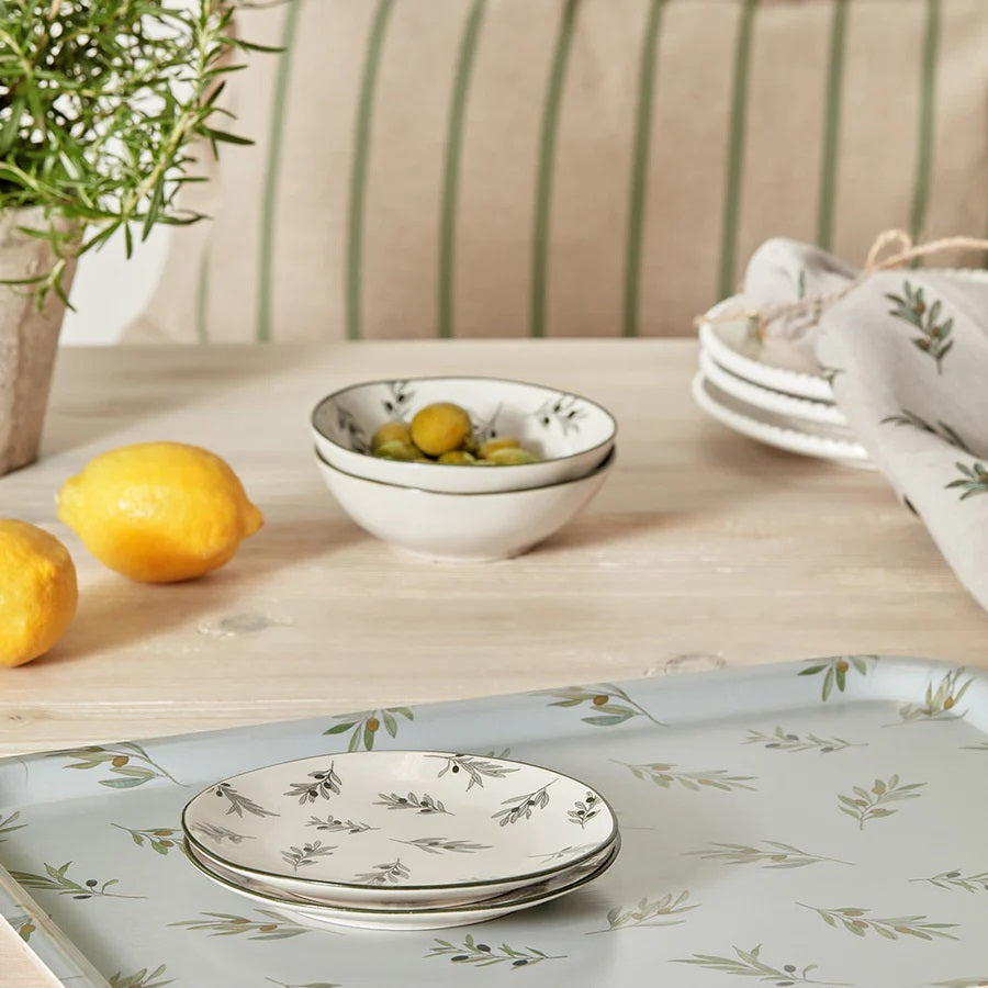 Olive Printed Large Tray